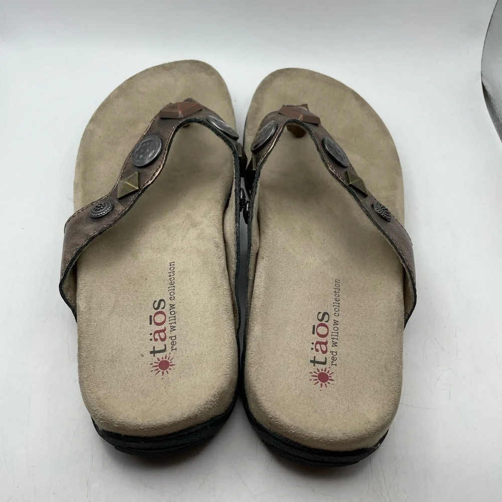 Taos Wanda Women's Brown leather Sandals size 6